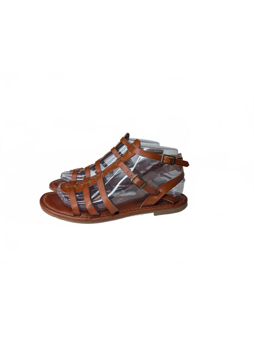 MIA Brown Strappy Gladiator Sandals Size 8